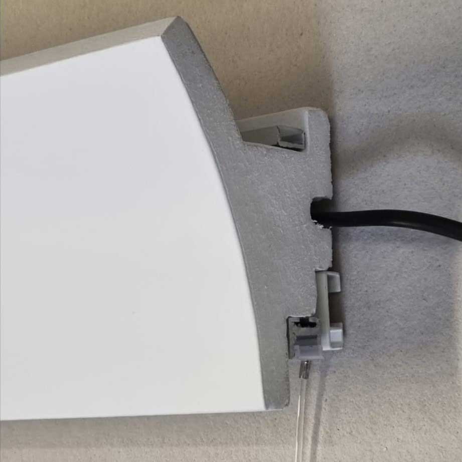 ELP92 Cornice Copri-Binario per Sistema Appendi-Quadri a LED asimmetrico