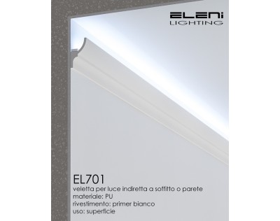 • Personalizzazione velette Eleni Lighting: estetica superiore al profilo in alluminio