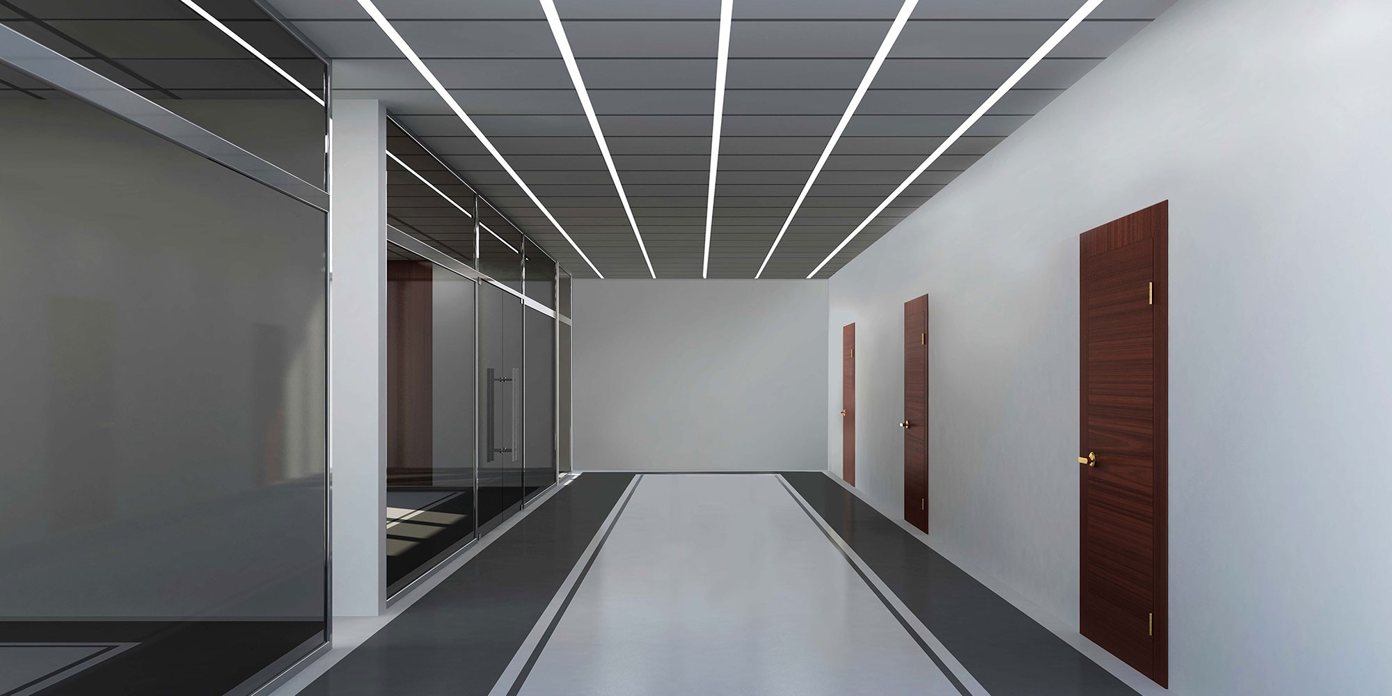 Profili per tagli di luce indiretta a soffitto